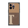 プレミアムパネル with MagSafe［ オリジナル - initial two tone - T brown ］