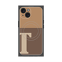 プレミアムパネル with MagSafe［ オリジナル - initial two tone - T brown ］