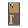 プレミアムパネル with MagSafe［ オリジナル - initial two tone - T brown ］