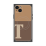 プレミアムパネル with MagSafe［ オリジナル - initial two tone - T brown ］