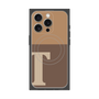 プレミアムパネル with MagSafe［ オリジナル - initial two tone - T brown ］