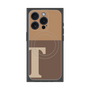 プレミアムパネル with MagSafe［ オリジナル - initial two tone - T brown ］