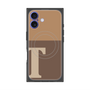 プレミアムパネル with MagSafe［ オリジナル - initial two tone - T brown ］