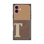 プレミアムパネル with MagSafe［ オリジナル - initial two tone - T brown ］