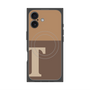 プレミアムパネル with MagSafe［ オリジナル - initial two tone - T brown ］
