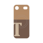 プレミアムパネル with MagSafe［ オリジナル - initial two tone - T brown ］