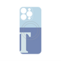 プレミアムパネル with MagSafe［ オリジナル - initial two tone - T blue ］