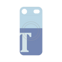 プレミアムパネル with MagSafe［ オリジナル - initial two tone - T blue ］