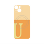 プレミアムパネル with MagSafe［ オリジナル - initial two tone - U orange ］