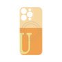 プレミアムパネル with MagSafe［ オリジナル - initial two tone - U orange ］