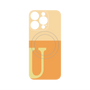 プレミアムパネル with MagSafe［ オリジナル - initial two tone - U orange ］