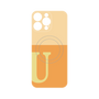 プレミアムパネル with MagSafe［ オリジナル - initial two tone - U orange ］
