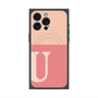 プレミアムパネル with MagSafe［ オリジナル - initial two tone - U pink ］