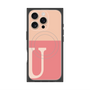 プレミアムパネル with MagSafe［ オリジナル - initial two tone - U pink ］
