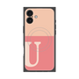 プレミアムパネル with MagSafe［ オリジナル - initial two tone - U pink ］