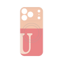 プレミアムパネル with MagSafe［ オリジナル - initial two tone - U pink ］