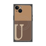 プレミアムパネル with MagSafe［ オリジナル - initial two tone - U brown ］