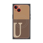 プレミアムパネル with MagSafe［ オリジナル - initial two tone - U brown ］