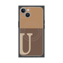 プレミアムパネル with MagSafe［ オリジナル - initial two tone - U brown ］