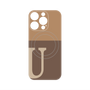 プレミアムパネル with MagSafe［ オリジナル - initial two tone - U brown ］