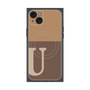 プレミアムパネル with MagSafe［ オリジナル - initial two tone - U brown ］