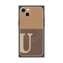 プレミアムパネル with MagSafe［ オリジナル - initial two tone - U brown ］