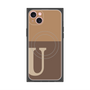 プレミアムパネル with MagSafe［ オリジナル - initial two tone - U brown ］