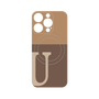 プレミアムパネル with MagSafe［ オリジナル - initial two tone - U brown ］