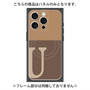 プレミアムパネル with MagSafe［ オリジナル - initial two tone - U brown ］