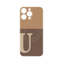 プレミアムパネル with MagSafe［ オリジナル - initial two tone - U brown ］
