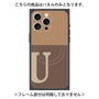 プレミアムパネル with MagSafe［ オリジナル - initial two tone - U brown ］