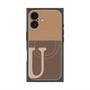 プレミアムパネル with MagSafe［ オリジナル - initial two tone - U brown ］
