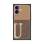 プレミアムパネル with MagSafe［ オリジナル - initial two tone - U brown ］