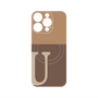プレミアムパネル with MagSafe［ オリジナル - initial two tone - U brown ］