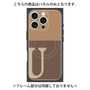 プレミアムパネル with MagSafe［ オリジナル - initial two tone - U brown ］