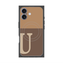 プレミアムパネル with MagSafe［ オリジナル - initial two tone - U brown ］
