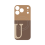 プレミアムパネル with MagSafe［ オリジナル - initial two tone - U brown ］