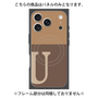プレミアムパネル with MagSafe［ オリジナル - initial two tone - U brown ］