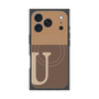 プレミアムパネル with MagSafe［ オリジナル - initial two tone - U brown ］