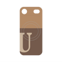 プレミアムパネル with MagSafe［ オリジナル - initial two tone - U brown ］