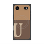 プレミアムパネル with MagSafe［ オリジナル - initial two tone - U brown ］