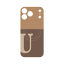プレミアムパネル with MagSafe［ オリジナル - initial two tone - U brown ］