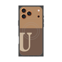 プレミアムパネル with MagSafe［ オリジナル - initial two tone - U brown ］