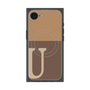 プレミアムパネル with MagSafe［ オリジナル - initial two tone - U brown ］