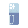プレミアムパネル with MagSafe［ オリジナル - initial two tone - U blue ］
