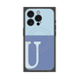 プレミアムパネル with MagSafe［ オリジナル - initial two tone - U blue ］