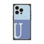 プレミアムパネル with MagSafe［ オリジナル - initial two tone - U blue ］
