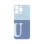 プレミアムパネル with MagSafe［ オリジナル - initial two tone - U blue ］