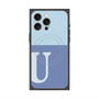 プレミアムパネル with MagSafe［ オリジナル - initial two tone - U blue ］