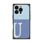 プレミアムパネル with MagSafe［ オリジナル - initial two tone - U blue ］